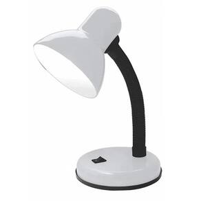Luminaria De Mesa Articulavel Abajur Flexivel Branco