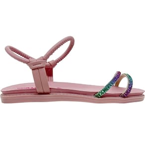 Sandália Rasteira Infantil Menina Casual Dia a Dia com Strass Molekinha 2312.252