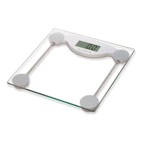 Balança Corporal Digital Quadrada De Chão Vidro 180Kg Dieta