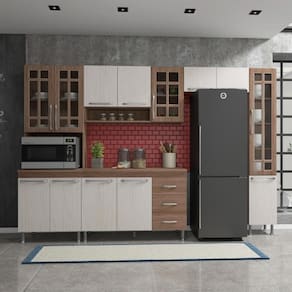 Cozinha Completa 5 Peças 295Cm 13 Portas 3 Gavetas Com Tampo