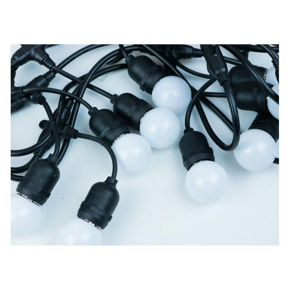 Cordão 10 Bolinhas Leds Warm Tom.M/Mf Bivolt