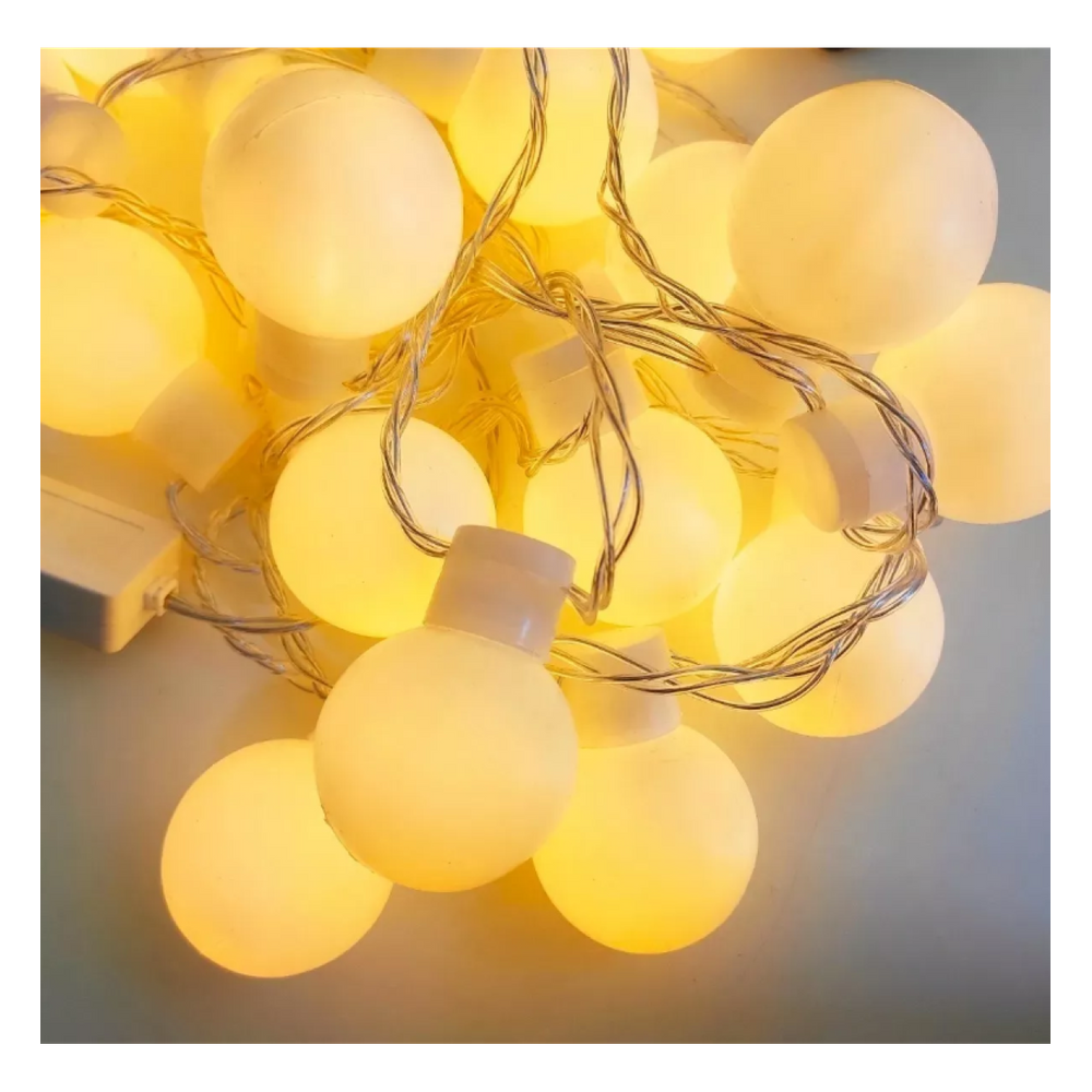 Bola Cristal 20 Leds Warm Bivolt