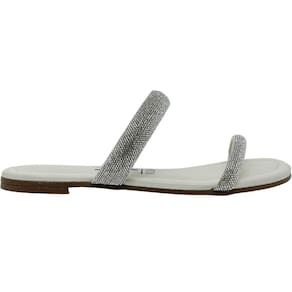 Rasteirinha Feminina Casual Dia a Dia Tiras com Strass Vizzano 6235.1189
