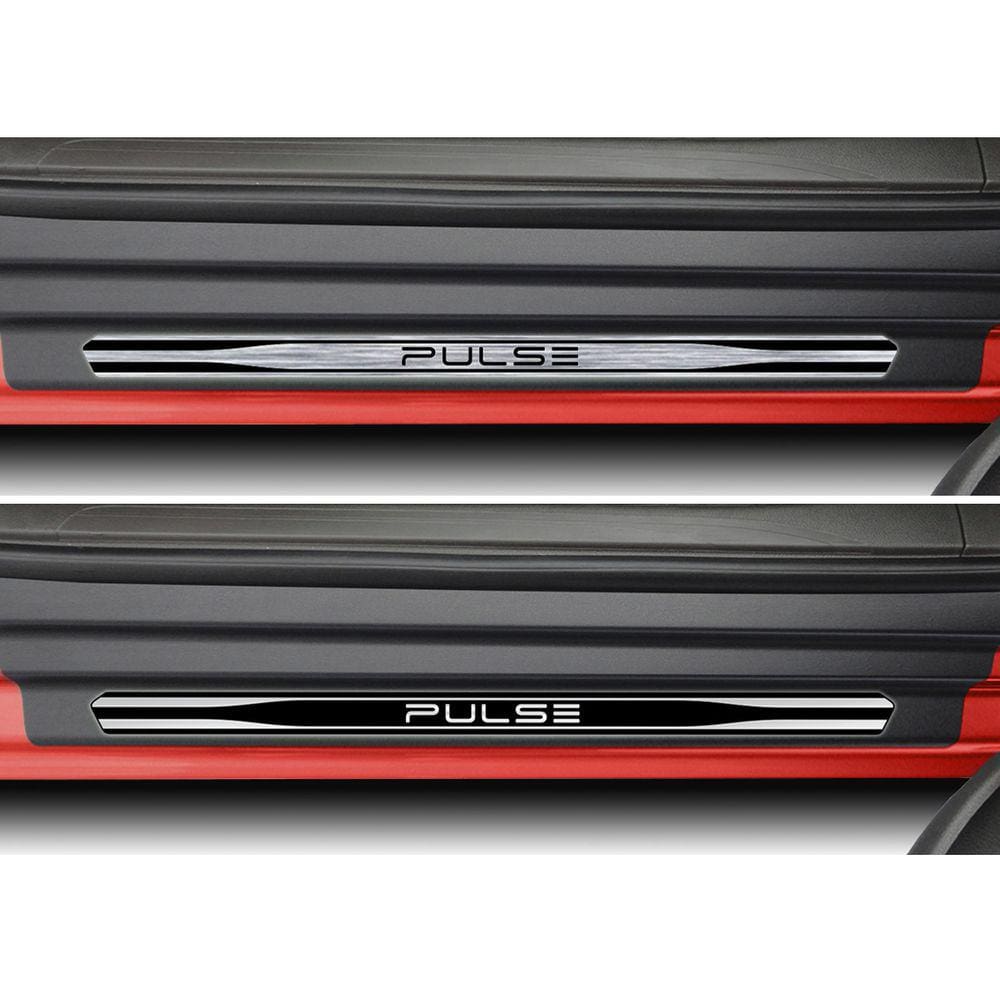 Jogo Soleira Premium Elegance Pulse 2021 Em Diante 4 Portas ( Vinil + Resinada 8 Peças )