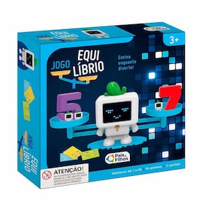 Jogo de Equilíbrio - Balança - Números e Robôs - Pais e Filhos