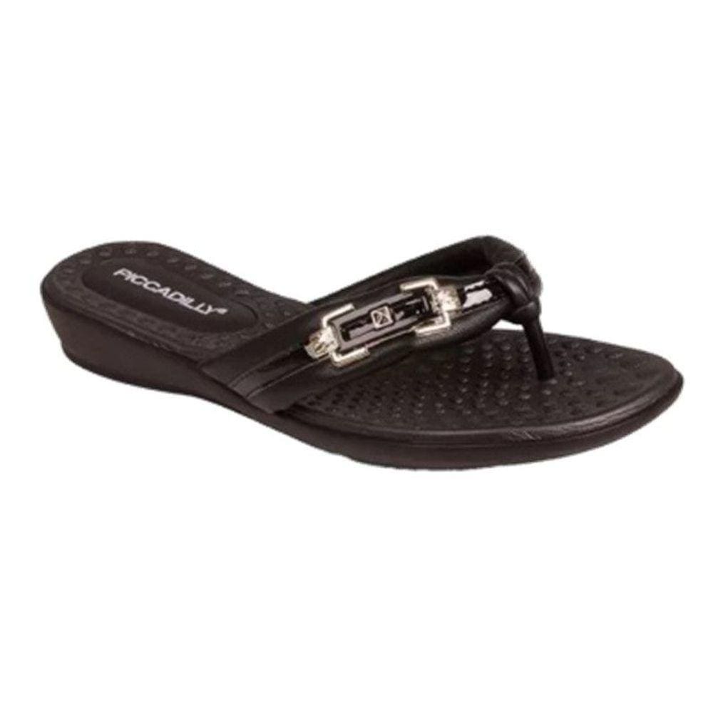 Chinelo dedo fivela tira Piccadilly