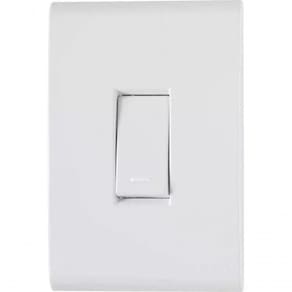 Placa 4x2+ 1 Interruptor Simples 10a-250v Branco Branco