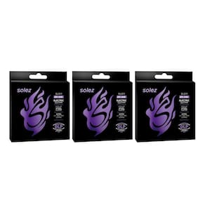 Kit 3 Encordoamentos Para Guitarra Solez Slg11 011 Cordas Em Aço