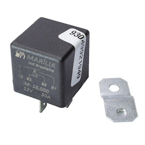 Relé Auxiliar Universal 30A 12V Com Suporte - Marília - IM16000