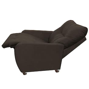 Poltrona Para Extensão De Cílios Reclinável Suede Imperio Moderno Marrom