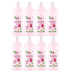 Kit 8 Cremes Para Pentear Seda Hidratação Anti Nós 300ml