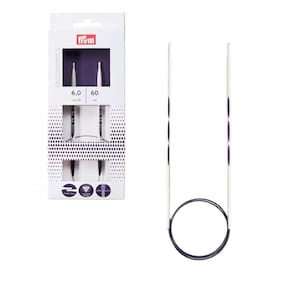 Agulhas Circulares Ergonômicas Para Tricô Prym 6.00Mm 60Cm