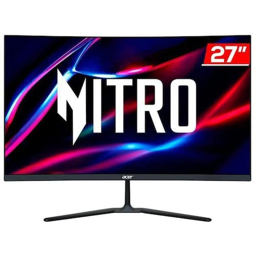 Monitor 27" Gamer Acer Nitro ED270R S3biip, Full HD, Curvo, 180Hz, 1ms, FreeSync Premium