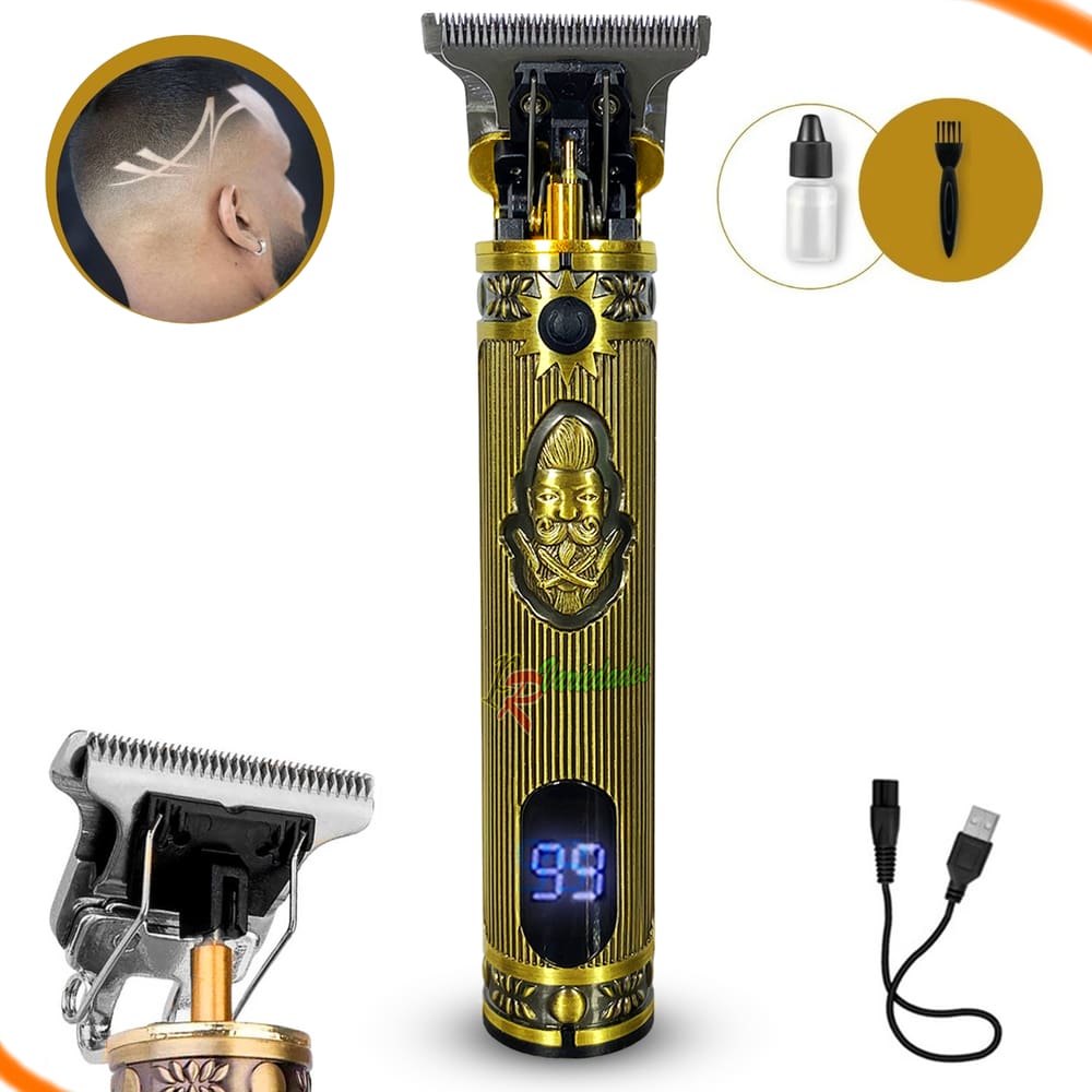 Aparador De Pelo Kemei Km-700h Dourado 110v/220v