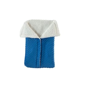 Porta Bebê Saco De Dormir Com Sherpa Azul Claro