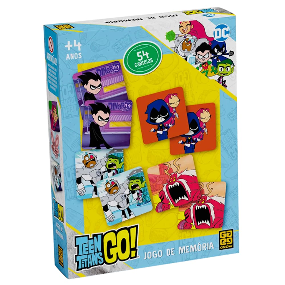 Jogo Da Memória Infantil Teen Titans GO! Grow