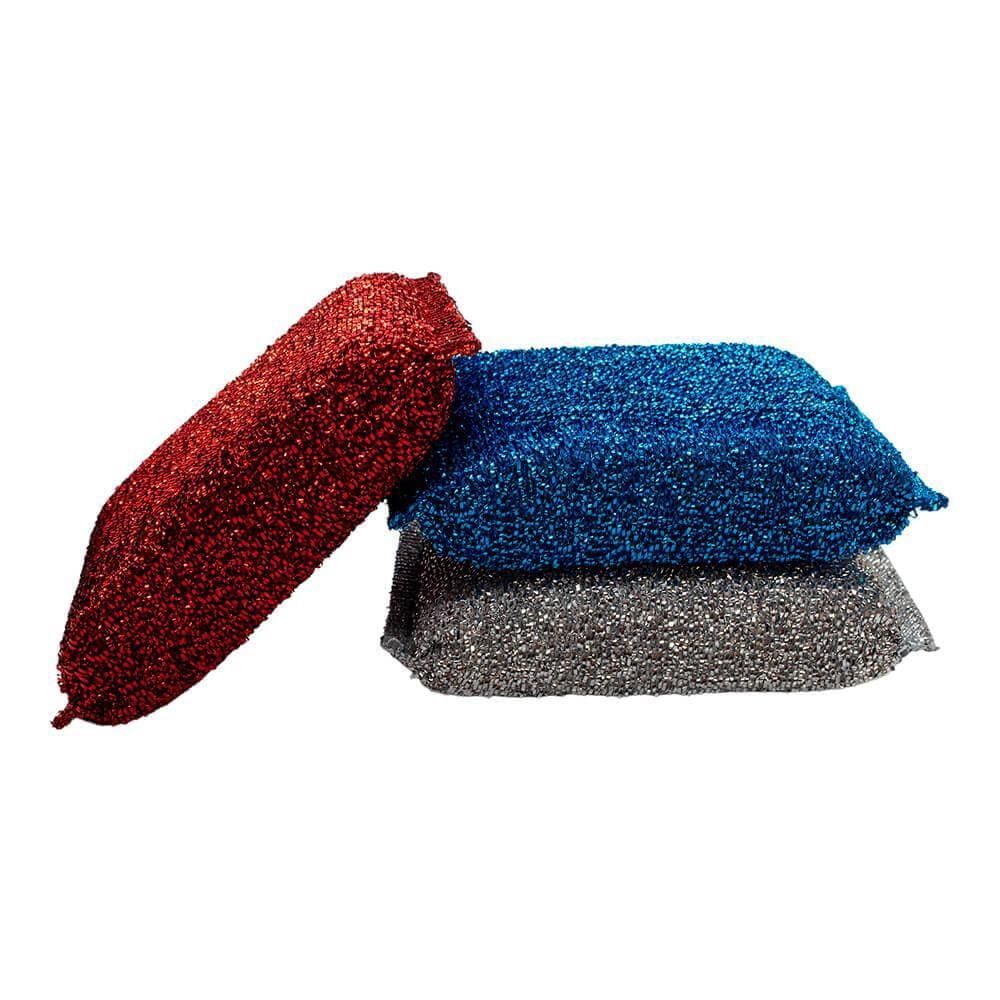 Kit Esponja Multiuso de Limpeza em Poliéster 24 peças - Powermaid