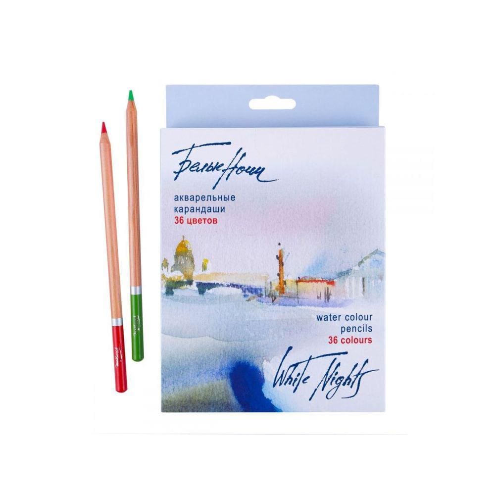 Lapis de Cor Aquarelavel White Nights 36 Cores
