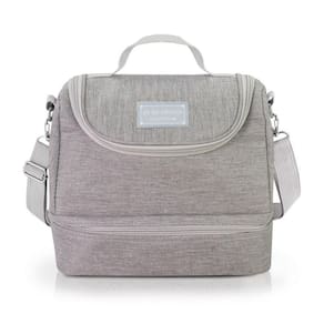 Bolsa Termica Com 2 Compartimentos Joy - Cinza