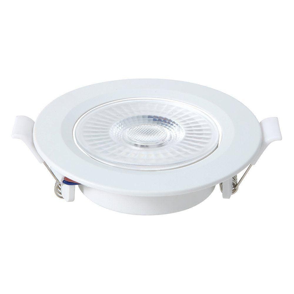 Spot Led Embutir Redondo 6w 6500k Branco Blumenau Branco - Bivolt