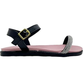 Sandália Rasteira Infantil Menina Casual Dia a Dia com Strass Molekinha 2312.258