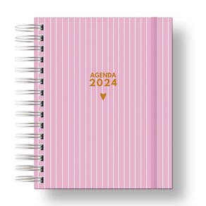 Agenda 2024: Sua Organização Pessoal Rosa Listras