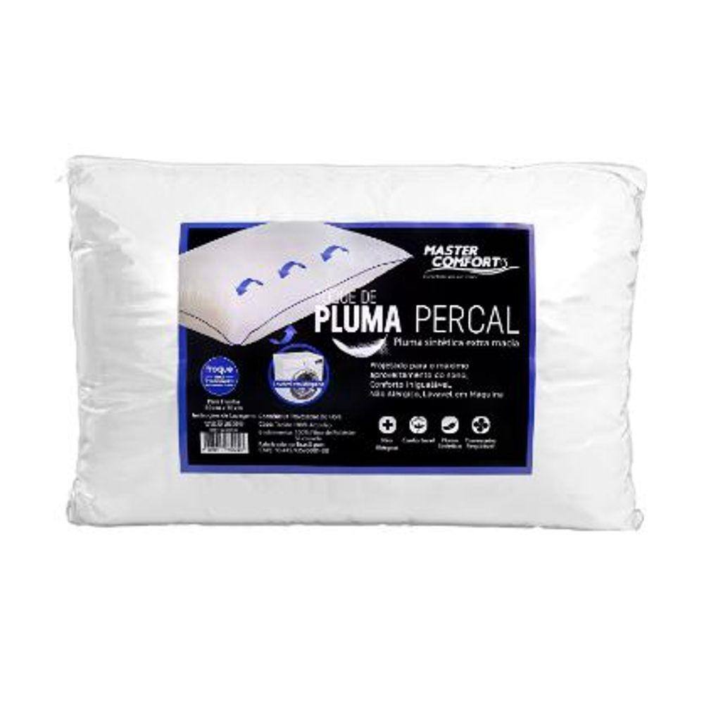 Travesseiro Pluma Percal - Master Comfort