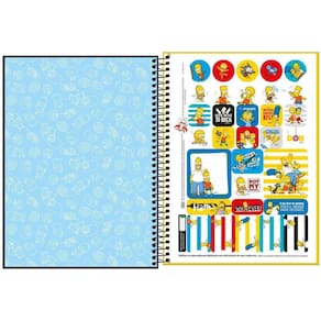 Caderno Univ. 10 Matérias 160FLS Simpsons Capa 2 - Tilibra