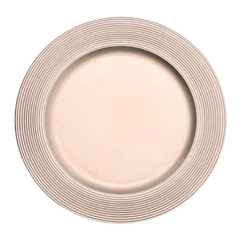 Sousplat Disco Bronze - 33x33 cm - Mimo Style