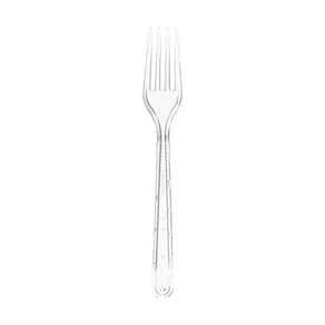 Garfo Plástico Descartável Extra Forte Strawplast 1000 Un.