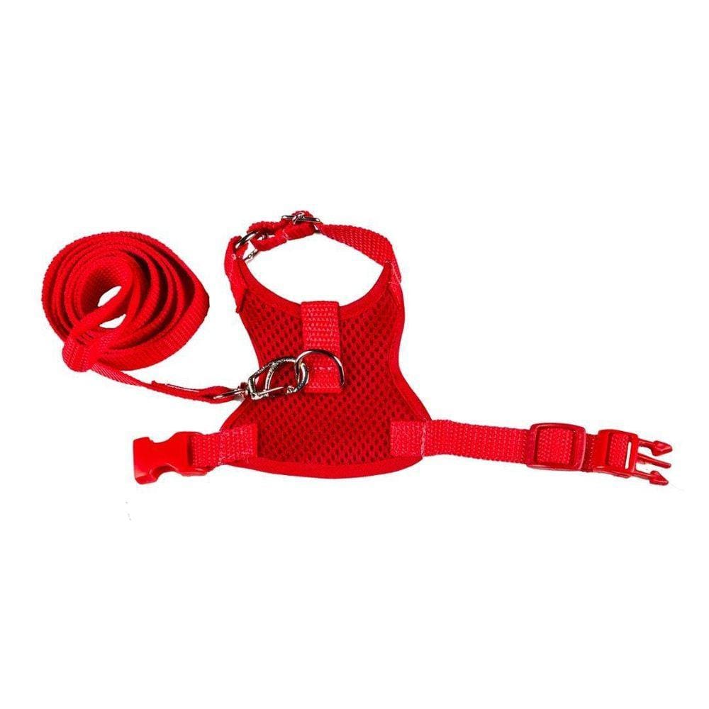 Coleira Peitoral Aerado Vermelho P - Nicapet