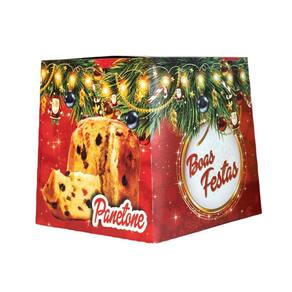 Caixa Embalagem Para Panetone 15,5x15,5x16 Com 50 Unidades
