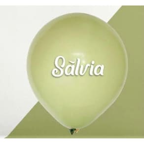 BALÃO REDONDO LISO- ART-LATEX Nº 05 - SÁLVIA - Pacote com 50 unidades