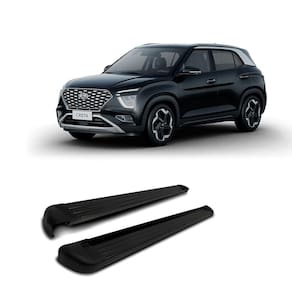 Estribo Lateral em Alumínio Preto p/ Hyundai Creta 2022 até 2023