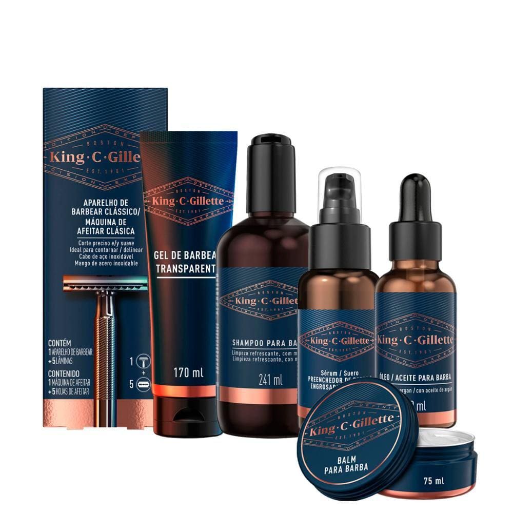 Kit Higiene para Barbear GilletteKingC.