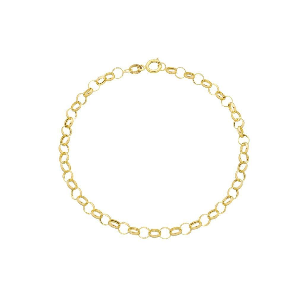 Pulsiera Elo Portugues Feminina Ouro 18k