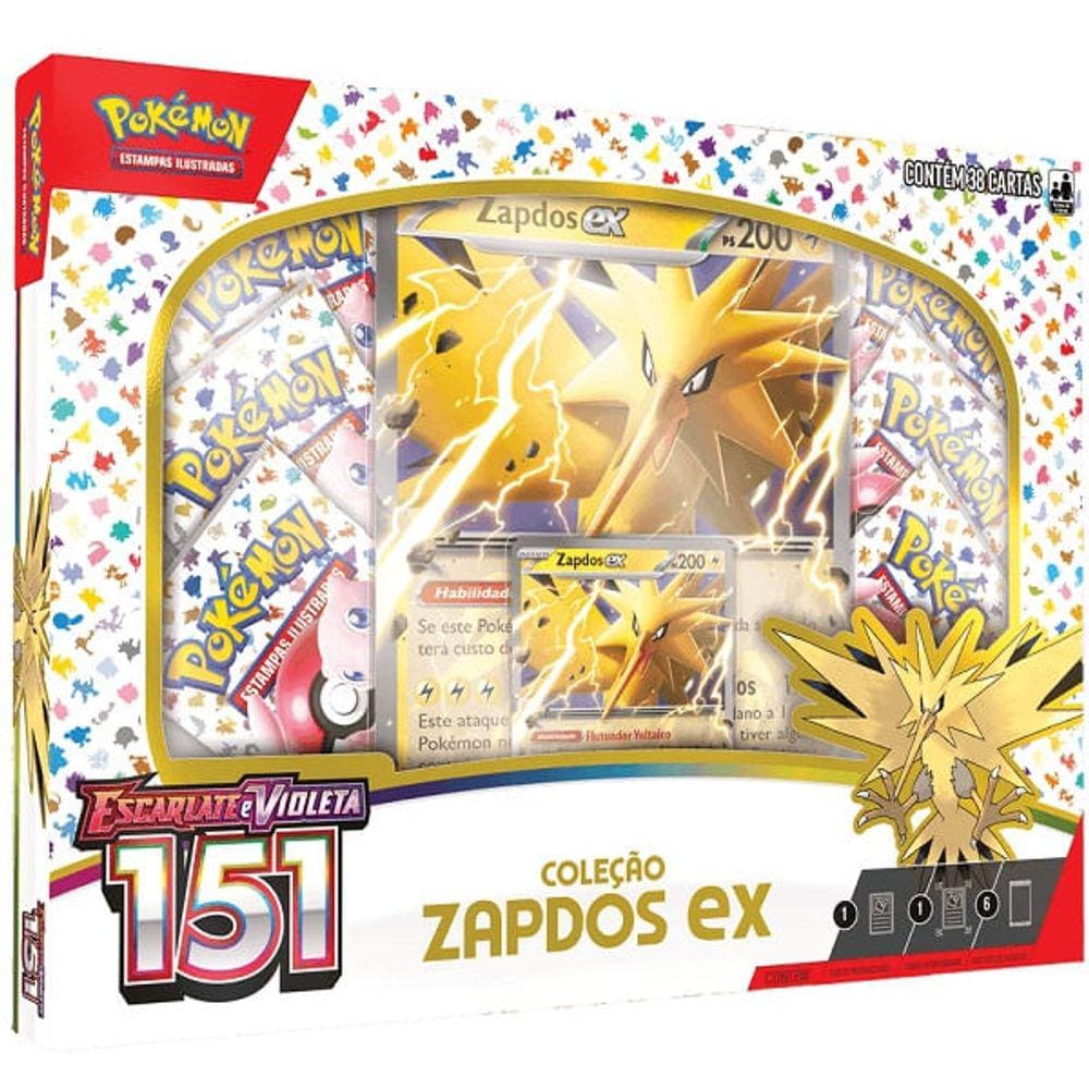 Pokémon Baralho Batalha Ex Ampharos - 60 cartas - 32657- Copag