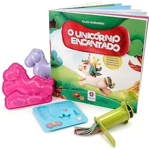 Livro o Unicórnio Encantado, com Massa de Modelar - Estrela