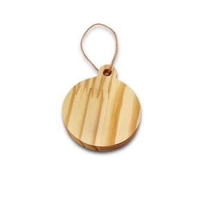 Decoração Natal Madeira Pinus - Estrela 8x7 cm - WoodSpot