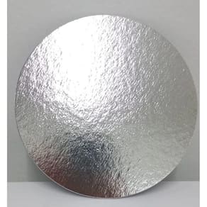 Kit 10 Unidades Cake Board Disco Para Bolo Prata 23cm