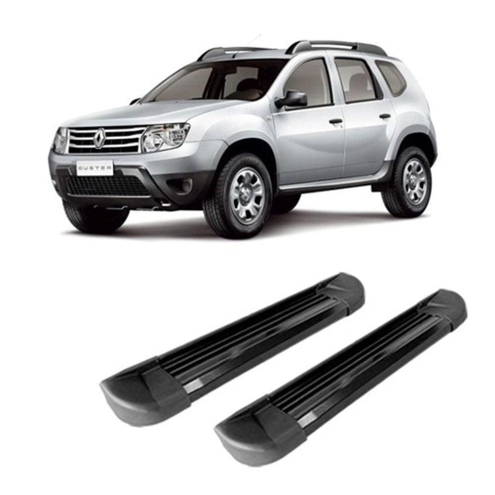 Estribo Lateral Alumínio Preto p/ Renault Duster 2011 até 2023