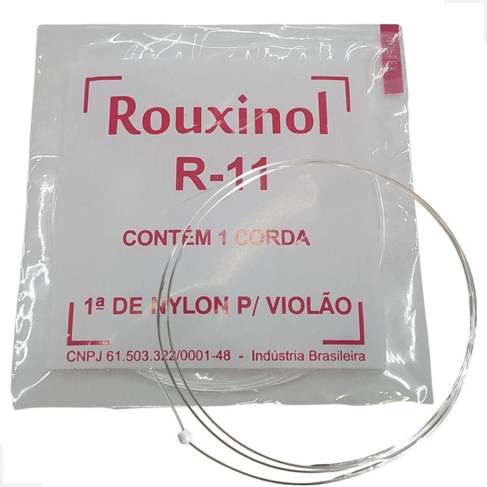 1ª (Primeira) Corda Mi Avulsa Nylon Rouxinol P/ Violão R11