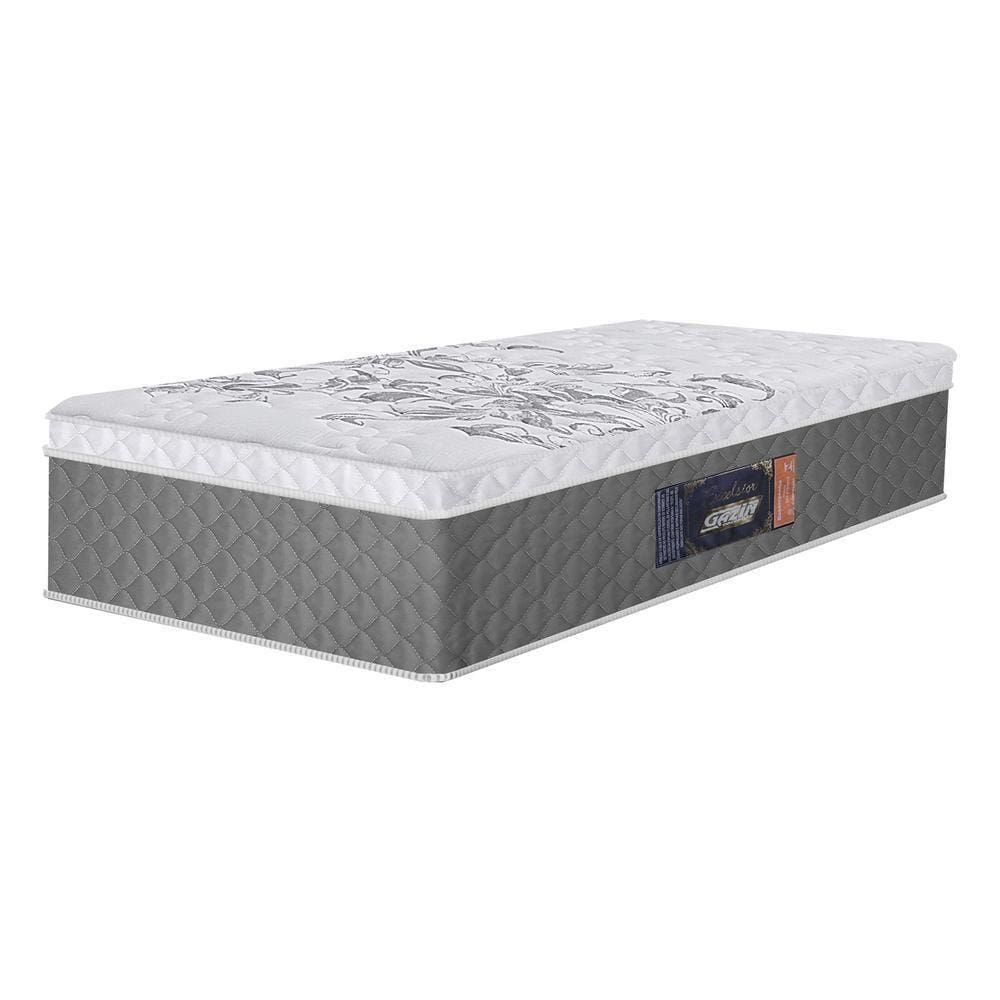 Colchão Solteiro Gazin 88x32x88cm - Densidade D45 Cr400a Cinza/branco