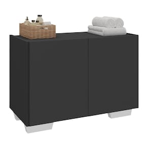Gabinete Banheiro 62,5cm Multimóveis Mp5046 Preto/branco