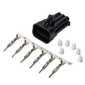 Kit Chicote do Farol Mercedes Accelo 815C 915C 1016 6 Vias Macho - R7 - ETE8333