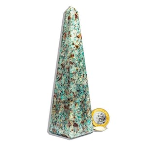 Obelisco Amazonita Paraiba Pedra Natural 16 a 17 cm