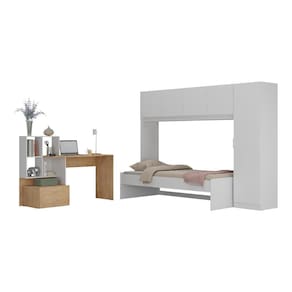 Conjunto Quarto Multimóveis Mp4123 Branco/rustic