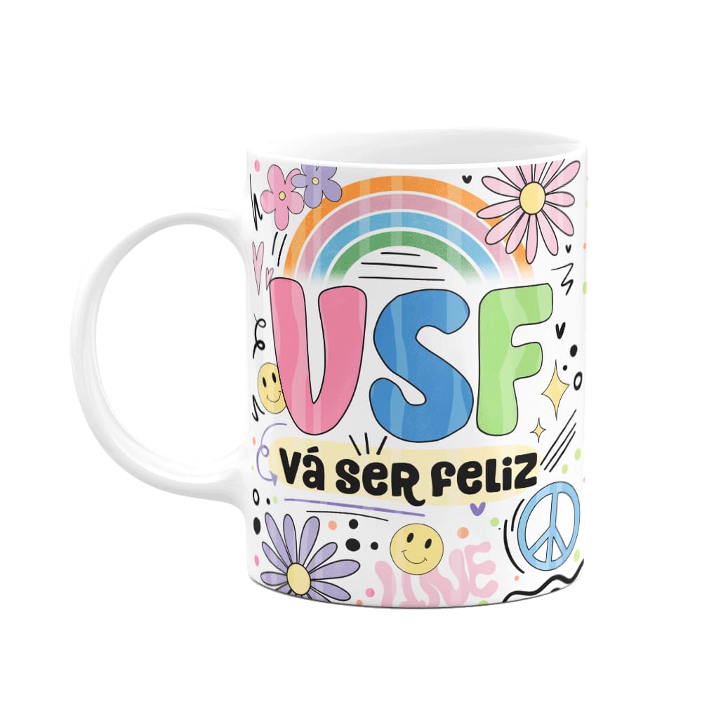 Caneca Divertida Vibes - VSF - Vá ser feliz