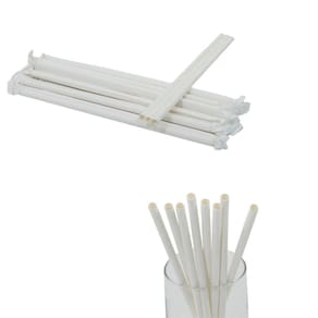 Canudo biodegradável embalagem individual Refrigerante Bebidas 19cm C/ 300 Un
