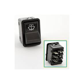 Interruptor Lavador de Parabrisa Mercedes Caminhões Ônibus 1958 a 2012 24 Volts - Kostal - 3833167
